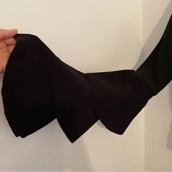 SHEIN Black Long Sleeve Top With Ruffles Sleeves • sz Small - Picture 4 of 4